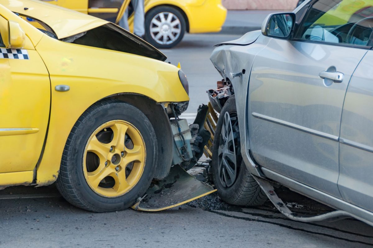 Taxicab accident causing personal injuries in Florida