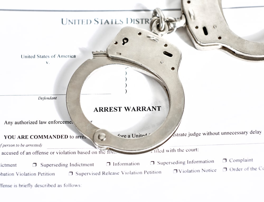 United States arrest warrant document